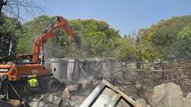 הריסת חדר האוכל בבארי, צילום: טלאור כראדי